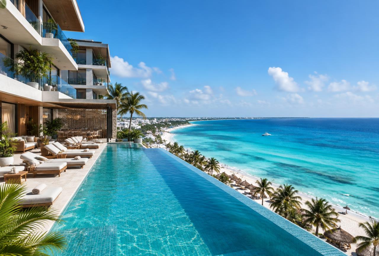 Desarrollo de departamentos frente al mar en Playa del Carmen